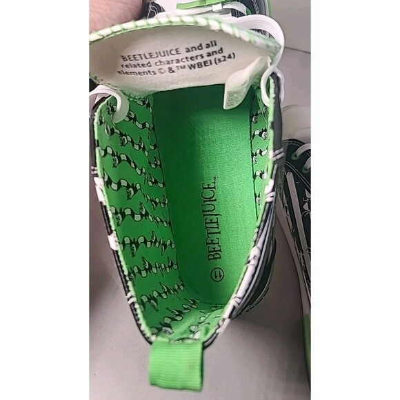 Ground Up Beetlejuice High Top Sneakers Women's Size 11 Green Lace Up Shoes - Picture 7 of 9